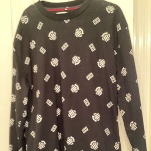 Tommy Hilfiger men’s black logo long sleeve crew neck sweatshirt size large